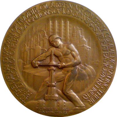 Obverse of Humble Oil medal