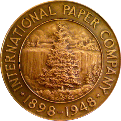 Obverse of International Paper Company medal