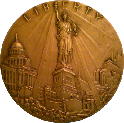 Obverse of Liberty medal
